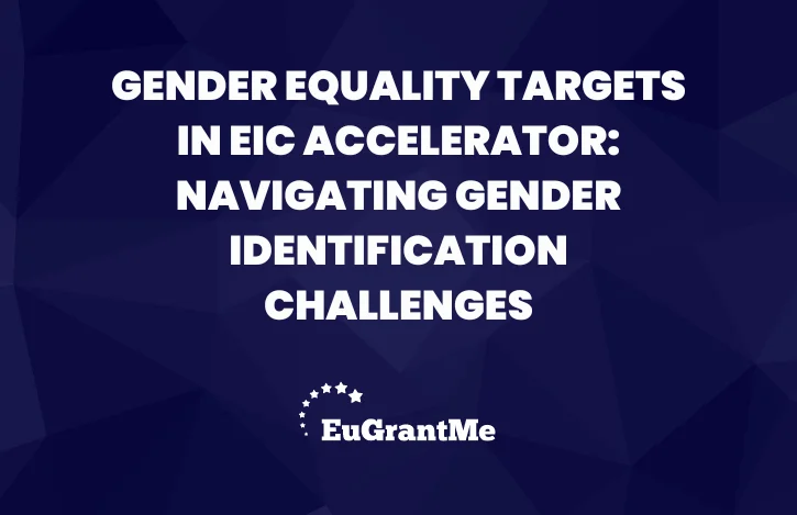 Gender Equality Targets in EIC Accelerator: Navigating Gender Identification Challenges