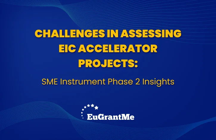 Challenges in Assessing EIC Accelerator Projects: SME Instrument Phase 2 Insights