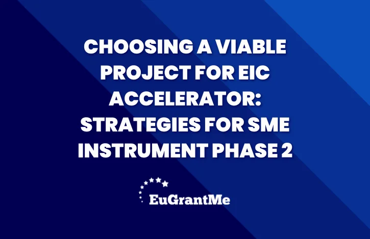 Choosing a Viable Project for EIC Accelerator: Strategies for SME Instrument Phase 2