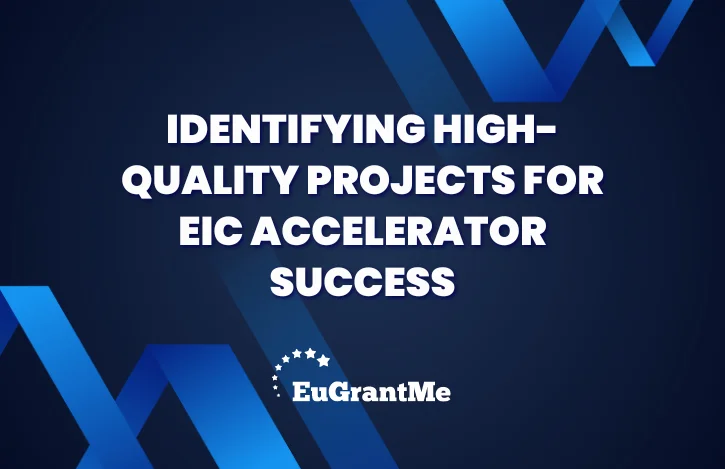 Identifying High-Quality Projects for EIC Accelerator Success