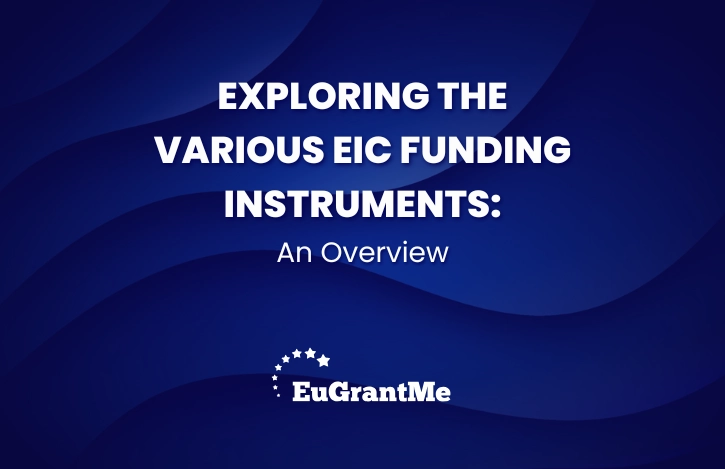 Exploring the Various EIC Funding Instruments: An Overview